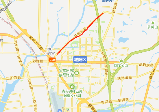 城阳城阳环城北路拓宽改造已启动 正在进行前期方案设计