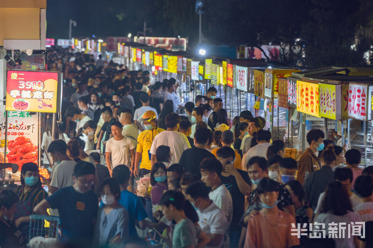 夜来香聚焦城阳区吕家庄夜市人：唱好勤奋歌 自有夜来香