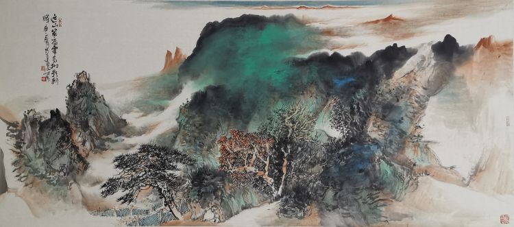 笔墨细腻 气贯山河——谢添国画欣赏（之一）