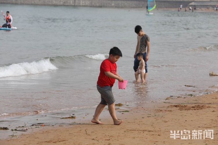 过个第一海水浴场正式对外开放 海边过个清凉周末