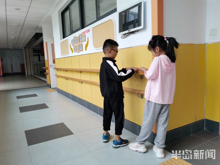 盲校青岛市盲校全校师生在西海岸校区正式开学 最后一批孩子回归校园