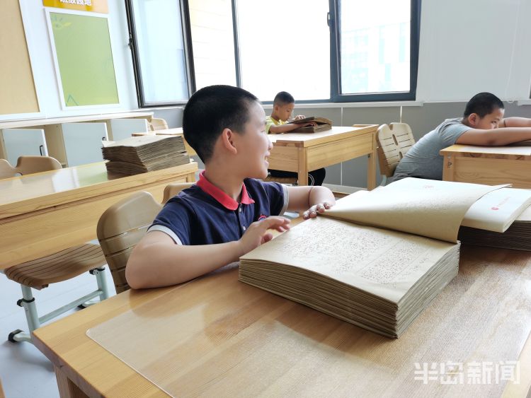 盲校青岛市盲校全校师生在西海岸校区正式开学 最后一批孩子回归校园