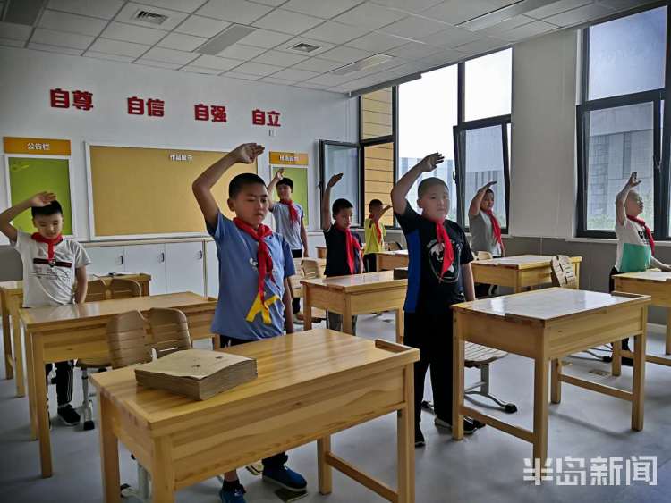 盲校青岛市盲校全校师生在西海岸校区正式开学 最后一批孩子回归校园