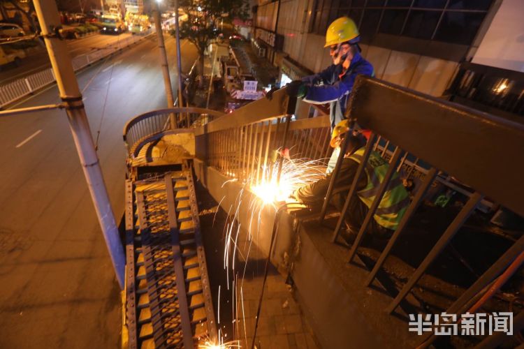 开拆中山路过街人行天桥正式开拆