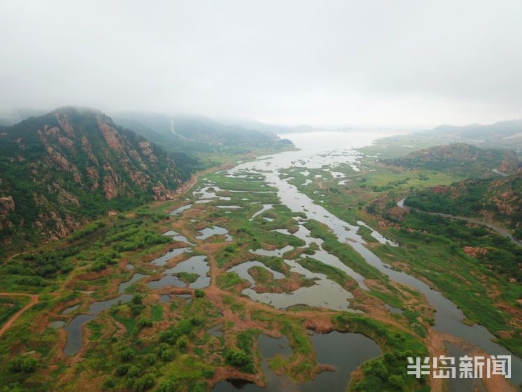 好山好水上帝视角：青岛崂山水库周边 好山好水好风光