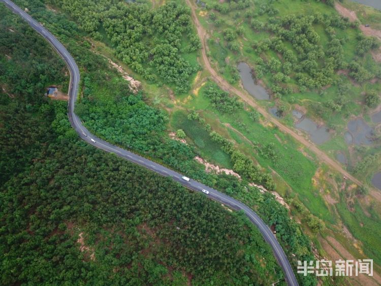 好山好水上帝视角：青岛崂山水库周边 好山好水好风光
