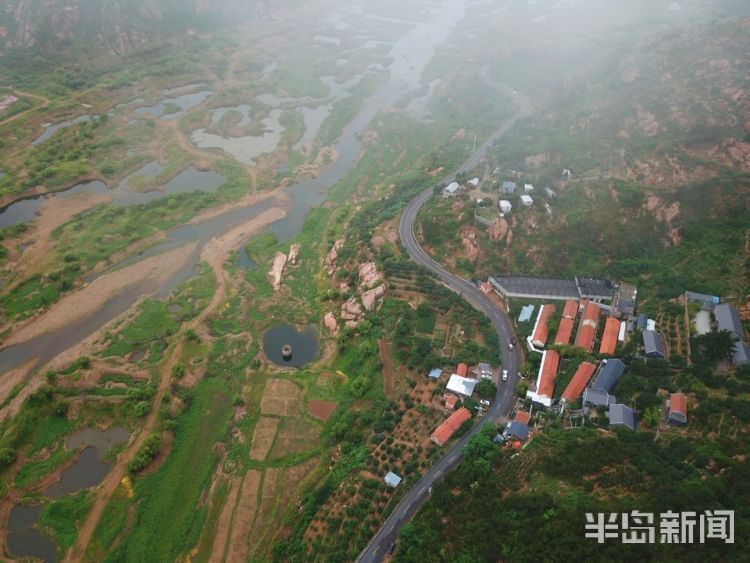 好山好水上帝视角：青岛崂山水库周边 好山好水好风光