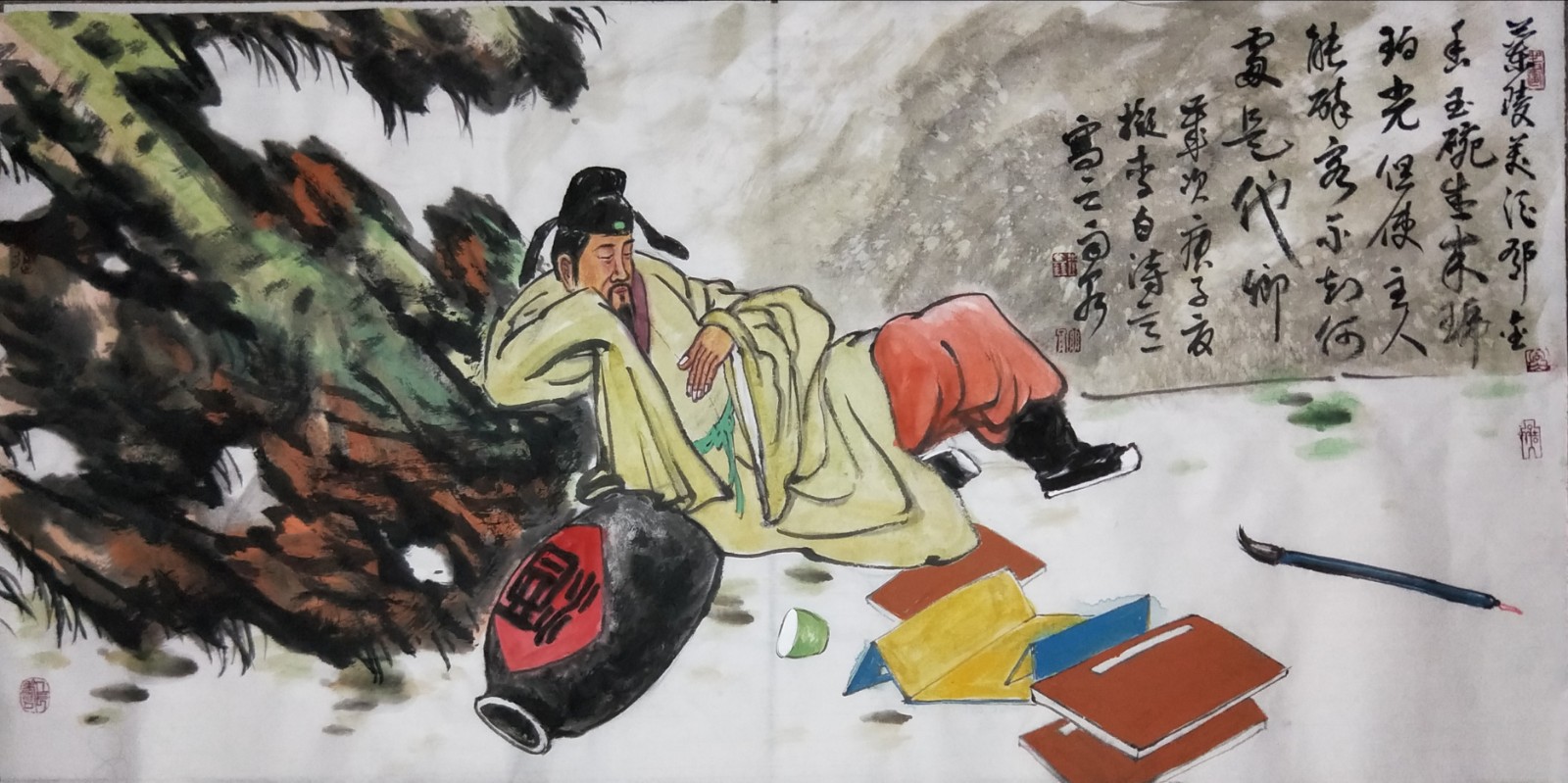 收藏与推荐: 知名画家李鑫国画作品赏析