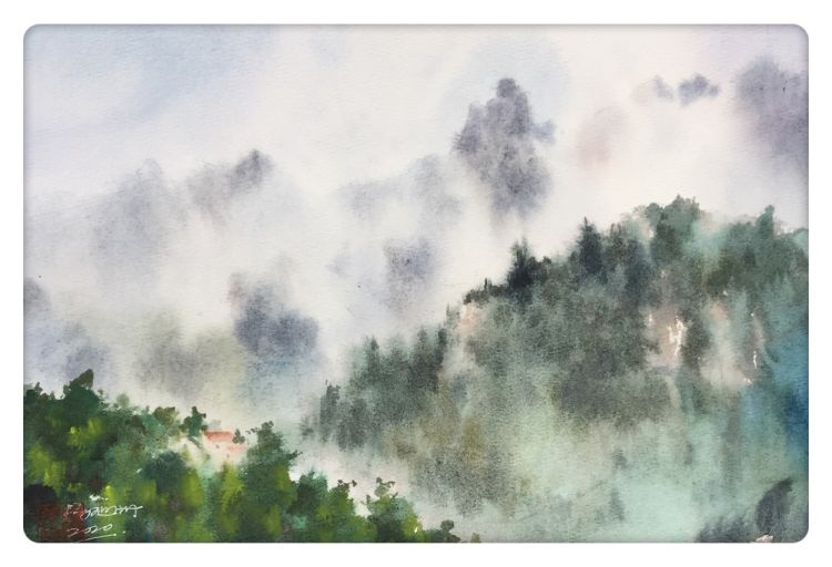 乡村、海港、老街……杨旭洲笔下的诗意世界