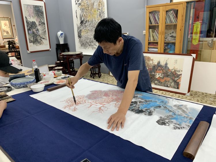 笔墨细腻 气贯山河——谢添国画欣赏（之四）