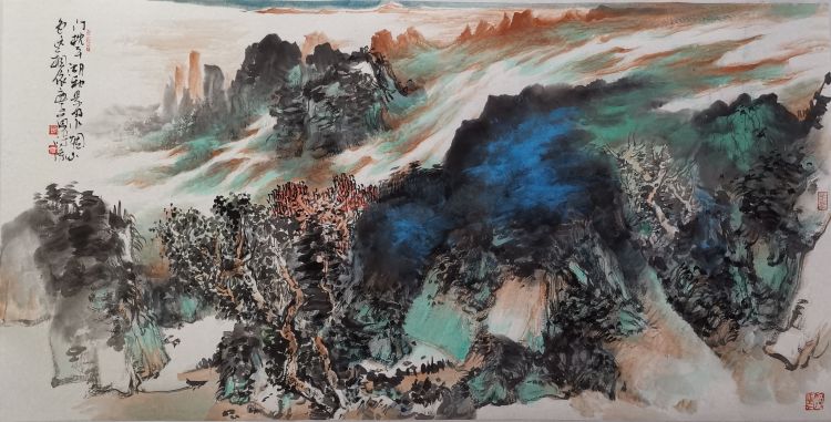 笔墨细腻 气贯山河——谢添国画欣赏（之四）