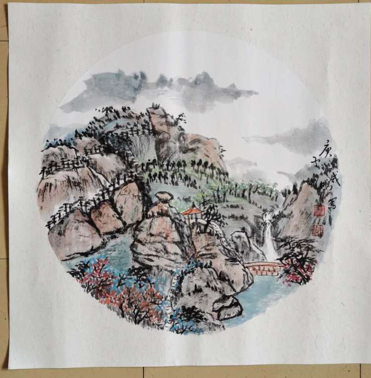 境界恢弘 立意高远——咸鹏山水画欣赏