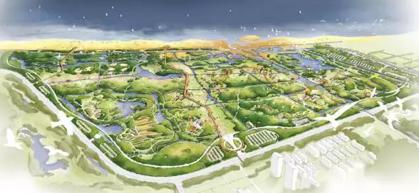 中央公园亚洲最大、世界第三 西海岸中央公园计划今年年底建成