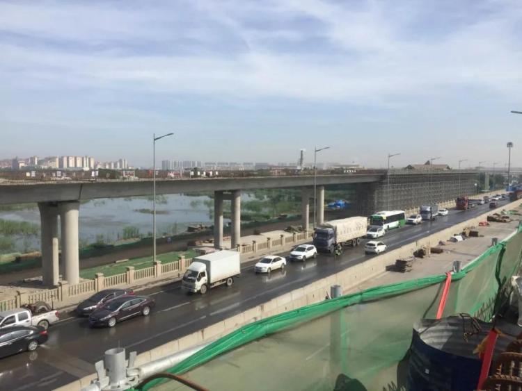 双元青岛双元路与双积路节点立交桥工程完成52%