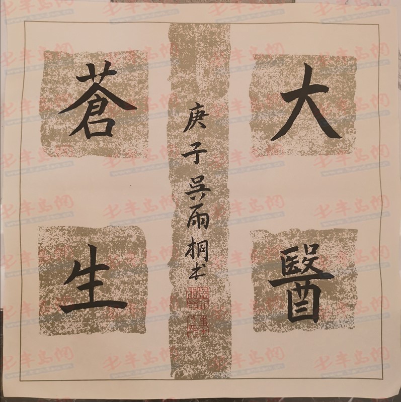 大医苍生第二届青岛市青少年书画创意大赛作品推荐：吴雨桐《大医苍生》