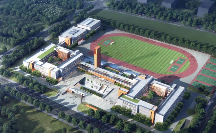 育英城阳上马街道育英路九年一贯制学校计划年底前开工