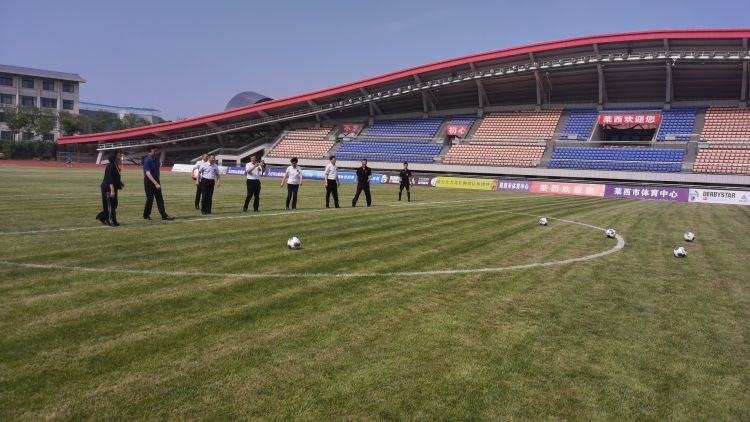 胶东胶东五市体育人共聚莱西 黄海红狮为首届胶东杯足球赛垫场