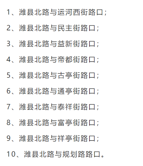 7月1日开始潍坊新启用多处电子警察