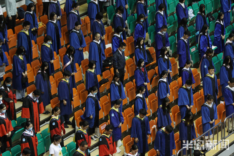 青大青岛大学2020届学生毕业典礼线上线下同步举行