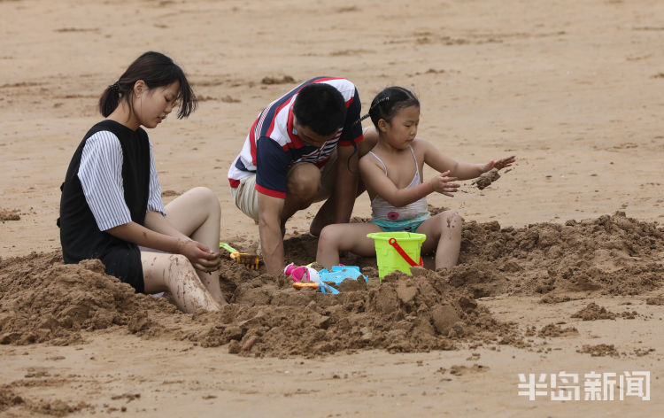 海浪石老人海水浴场：海边奔跑、玩水 欢乐所在地