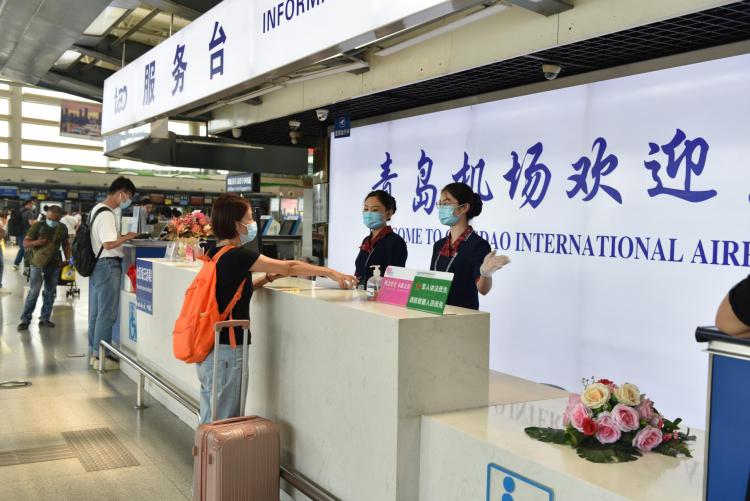 11青岛机场航班量逐步恢复 端午小长假发送旅客11万人次