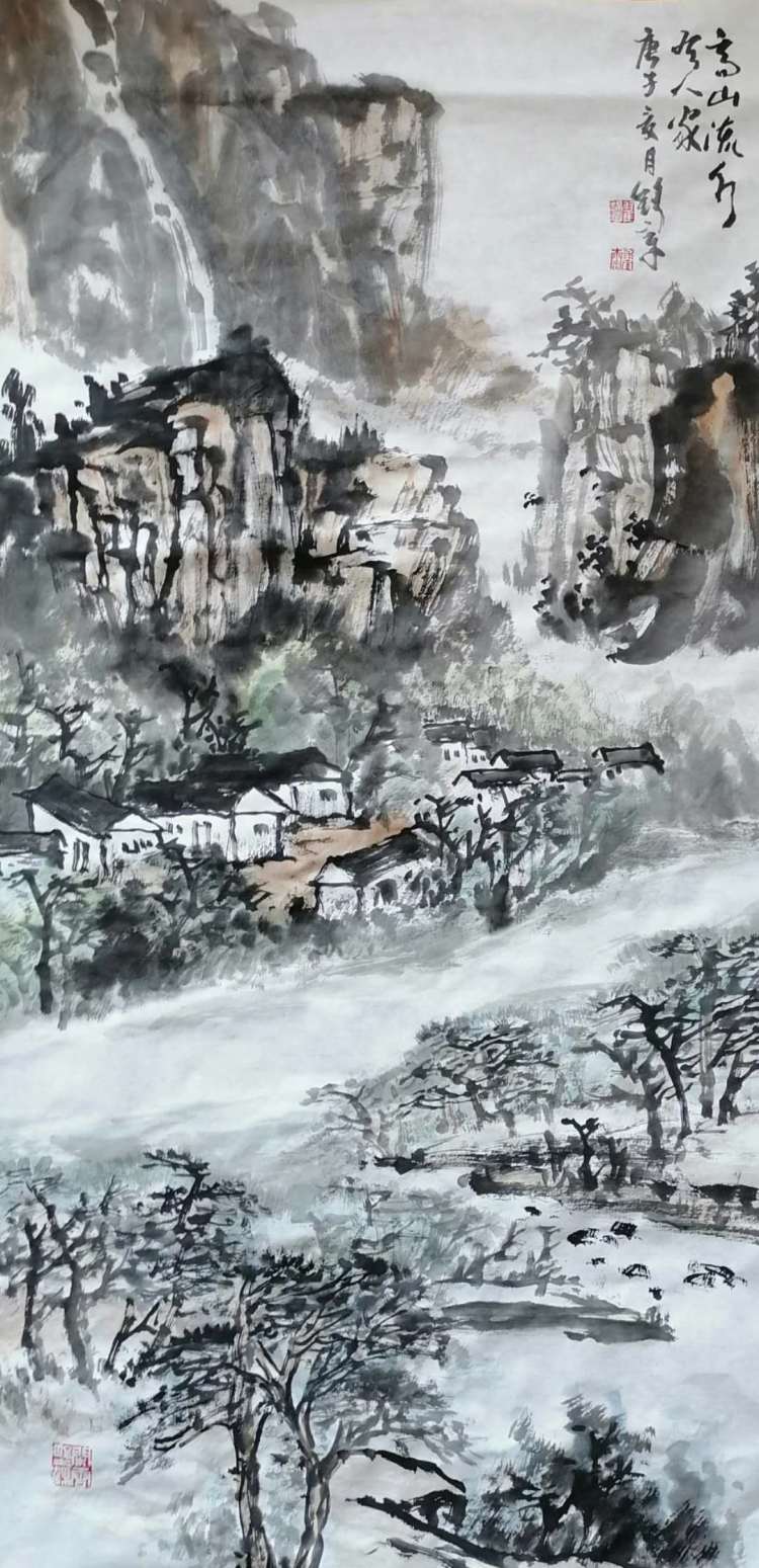 峰峦苍秀 意境壮美 翟锦章山水画欣赏之六