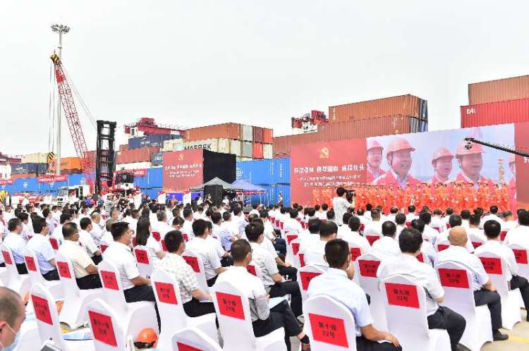 基层队山东港口青岛港创建“四强”基层队现场推进会火热召开
