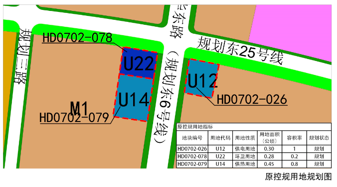 用地青岛高新区东片区部分市政设施用地控规调整用地