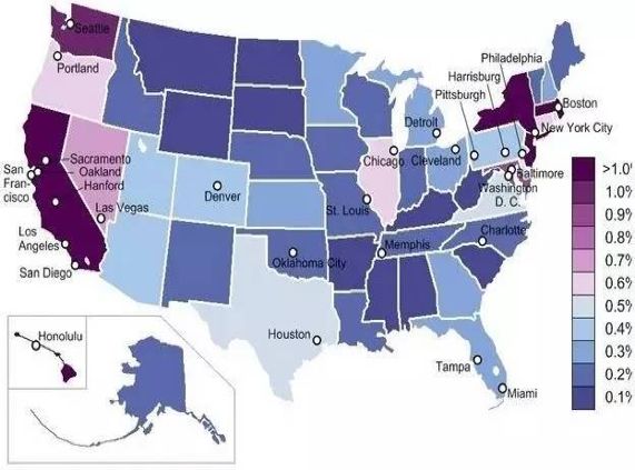 |大数据图解美国华人高端人才(总汇）