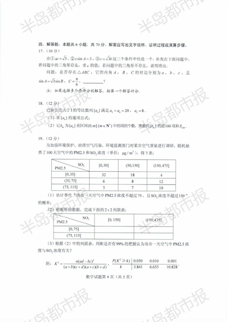 估分|2020山东高考试题和答案来了 快来估分