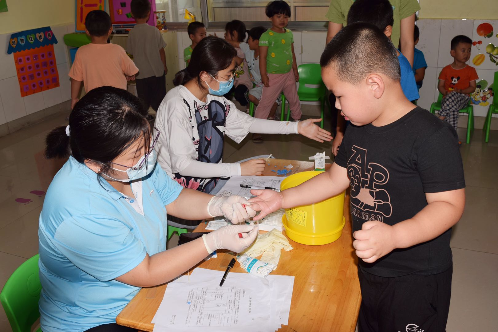 |诸城市龙都街道水泊社区金色童年幼儿园健康体检纪实