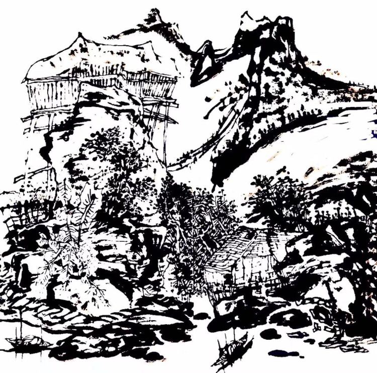 |深沉笔墨描绘如画江山——崔士文书画欣赏