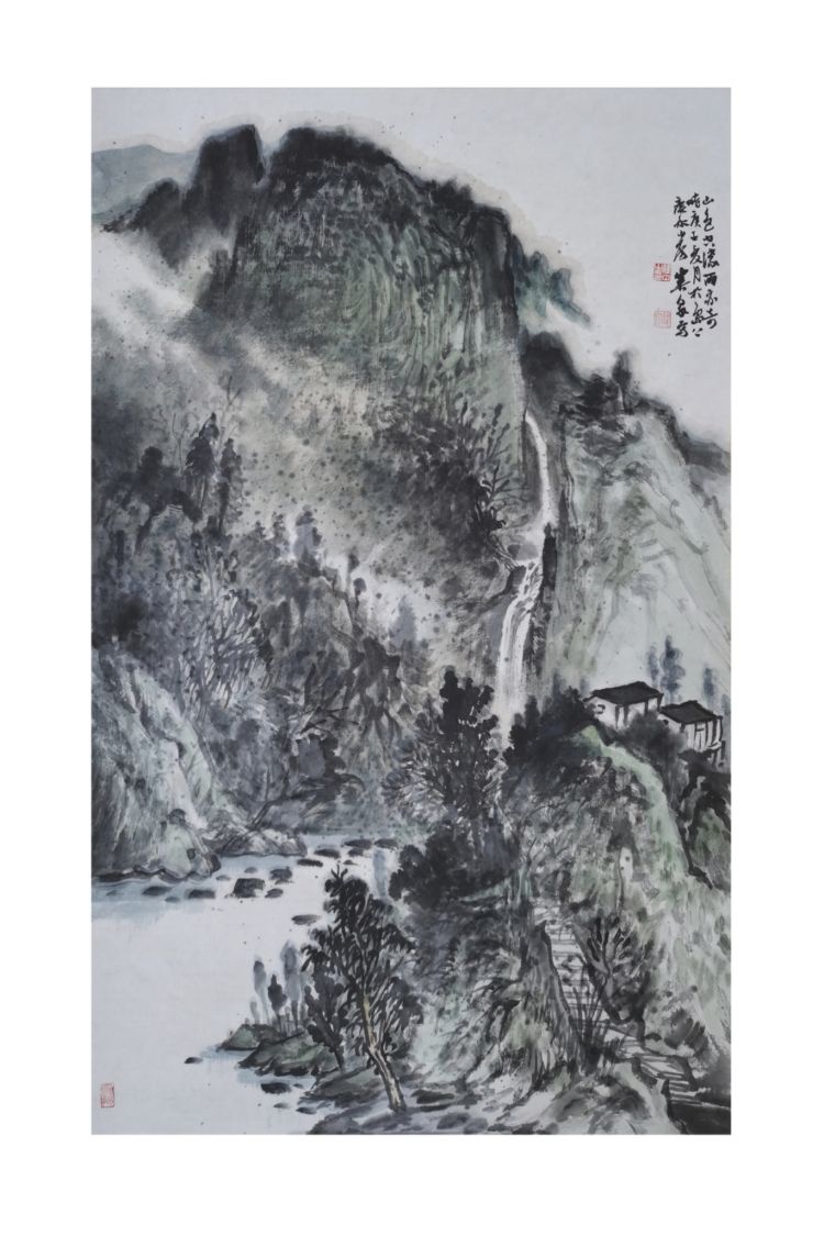 |布局疏落有致 画境幽旷淡远——王建中山水作品欣赏