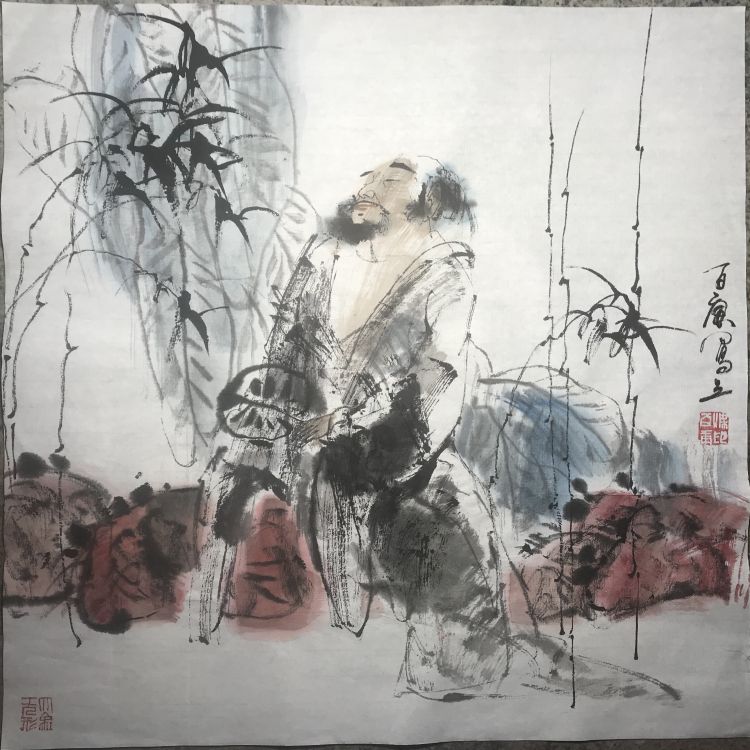 |古拙苍劲 内蕴神秀——梁百庚人物画欣赏（之十）