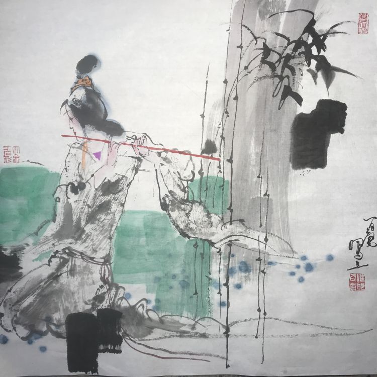 |古拙苍劲 内蕴神秀——梁百庚人物画欣赏（之十）