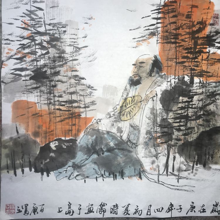 |古拙苍劲 内蕴神秀——梁百庚人物画欣赏（之十）