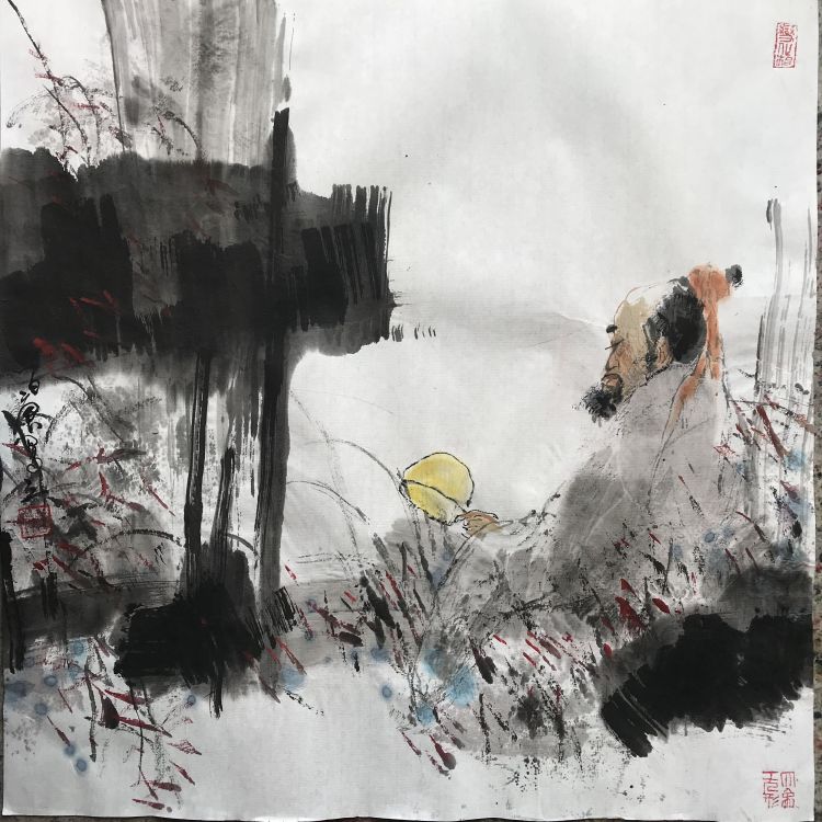 |古拙苍劲 内蕴神秀——梁百庚人物画欣赏（之十）