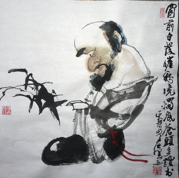 |古拙苍劲 内蕴神秀——梁百庚人物画欣赏（之十）