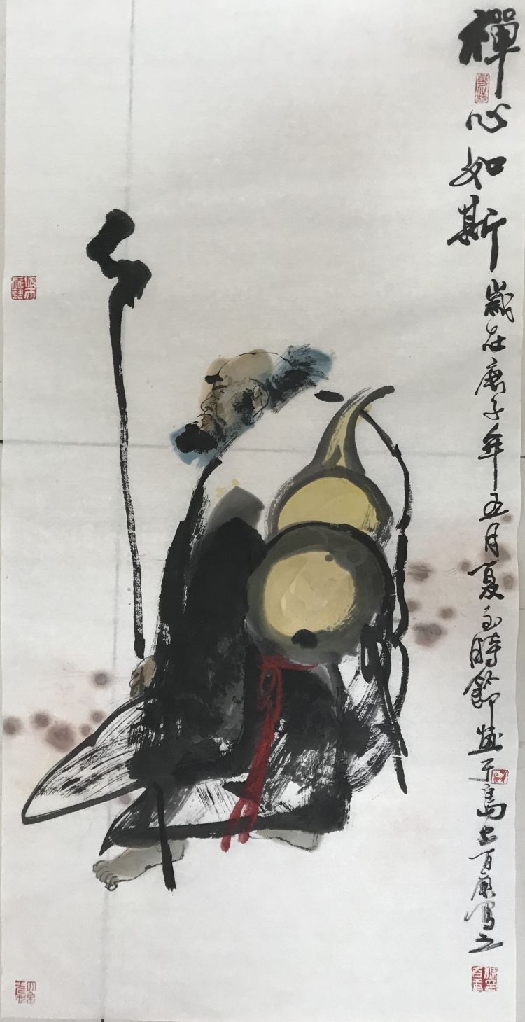 古拙苍劲 内蕴神秀—梁百庚人物画欣赏(之十)