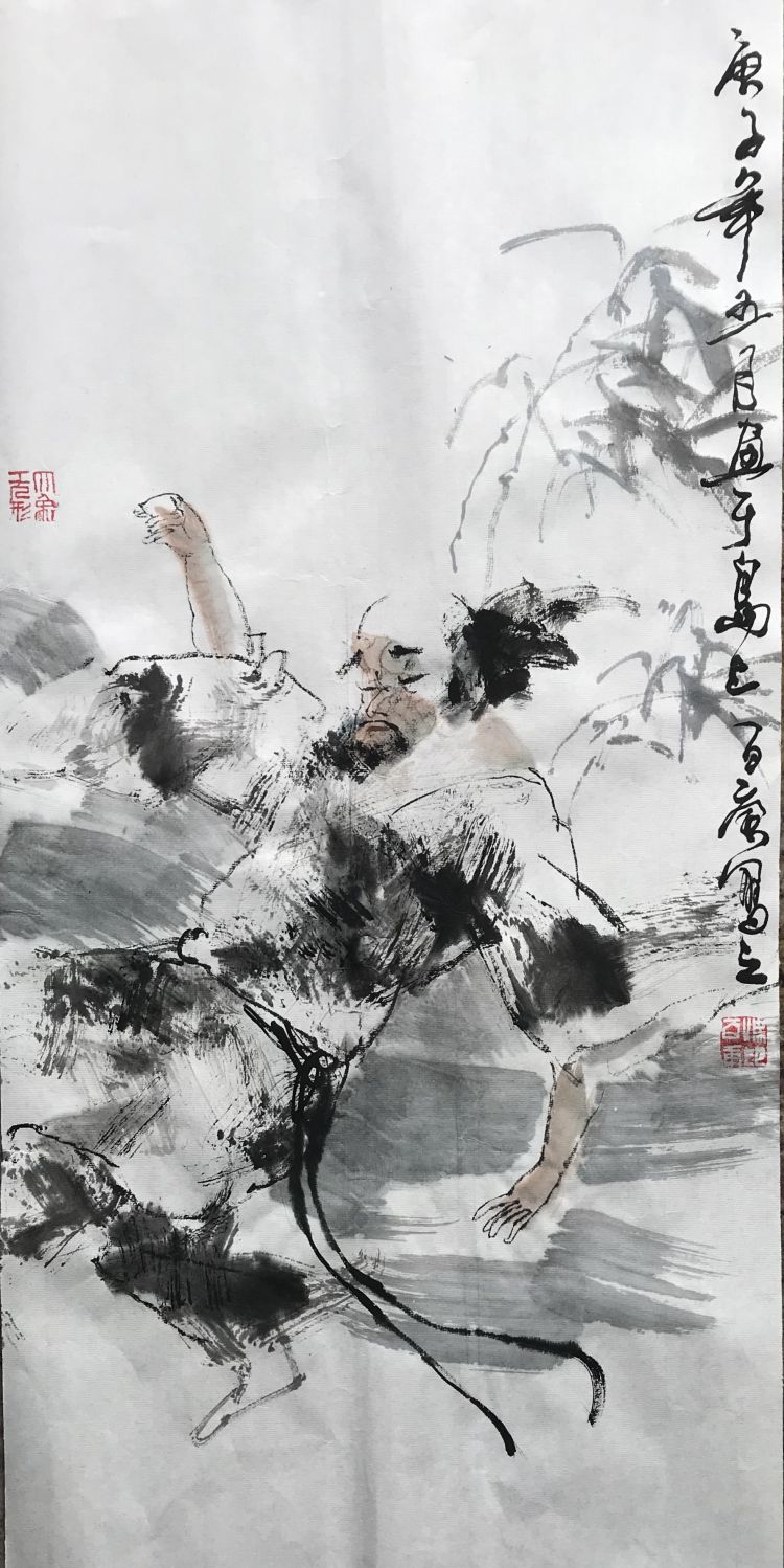 |古拙苍劲 内蕴神秀——梁百庚人物画欣赏（之十）