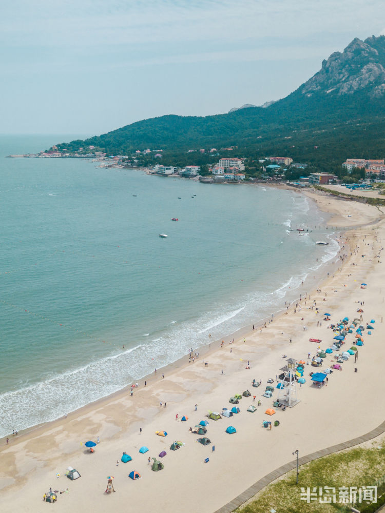 网红|打卡崂山脚下网红海滩 支起帐篷吹海风看海景