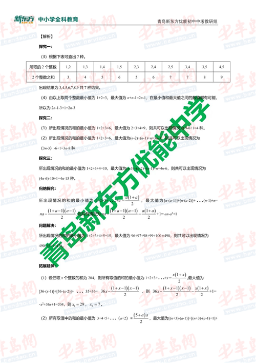 2020年青岛中考数学答案解析及试卷点新鲜出炉(最新发布)