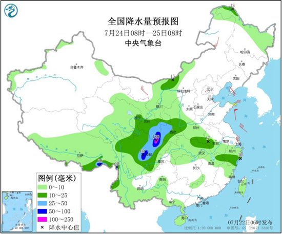 |大暑到！风雨交加 7月22日青岛有大到暴雨+10级大风