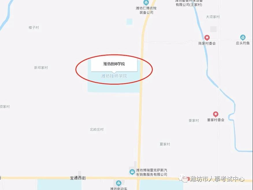 |省属事业单位笔试本周日举行 潍坊考区考点地图请收好