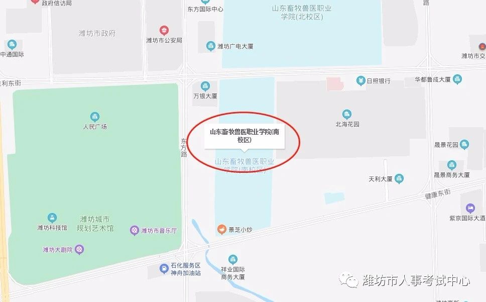 |省属事业单位笔试本周日举行 潍坊考区考点地图请收好