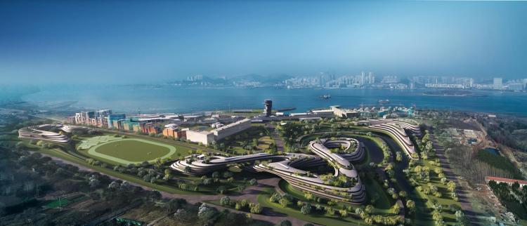 攻坚克难|中央美术学院青岛校区工程进展顺利 “莫比乌斯环设计”渐露真容