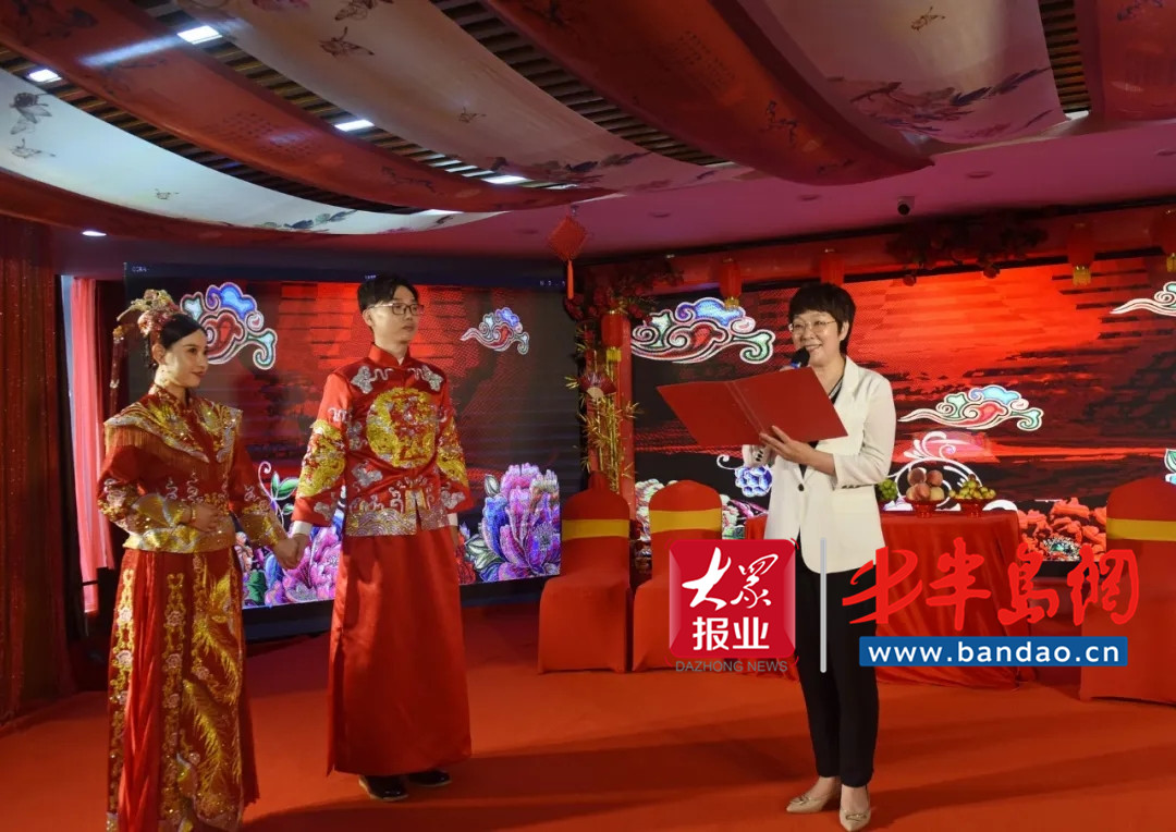胶州|胶州少海新时代文明实践婚庆礼堂又迎新人