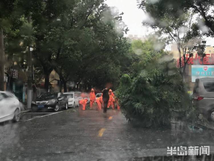 慢行|早高峰遇上大雨 提醒青岛广大司机朋友们谨慎慢行