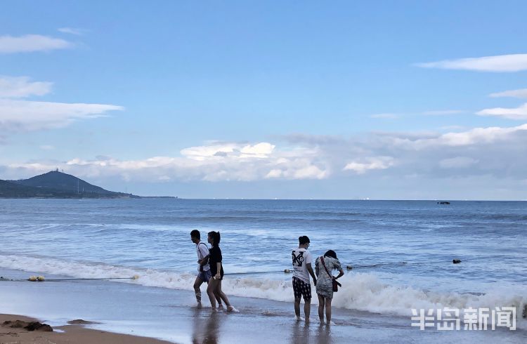 暴风雨|白浪缱绻海风习习 青岛西海岸新区金沙滩景区暴风雨后风景依旧