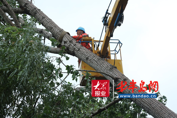 暴雨|暴雨来袭！胶州供电公司紧急抢修保供电